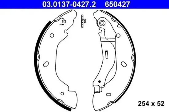 Bremsbackensatz ATE 03.0137-0427.2 Bild Bremsbackensatz ATE 03.0137-0427.2