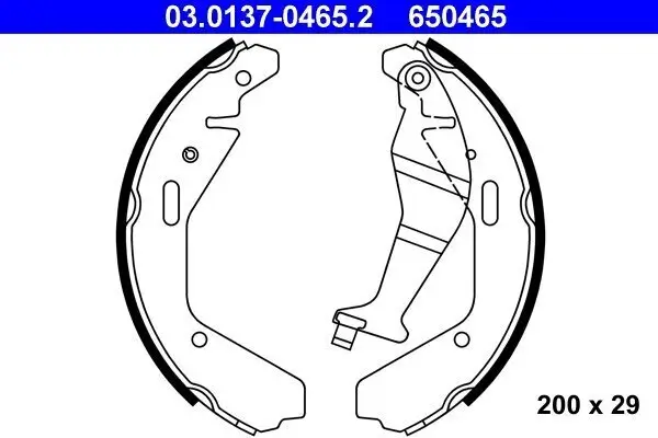 Bremsbackensatz ATE 03.0137-0465.2