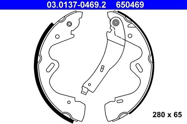 Bremsbackensatz ATE 03.0137-0469.2