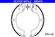 Bremsbackensatz Hinterachse ATE 03.0137-0474.2