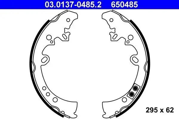 Bremsbackensatz ATE 03.0137-0485.2