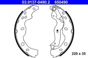 Bremsbackensatz Hinterachse ATE 03.0137-0490.2