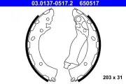 Bremsbackensatz ATE 03.0137-0517.2