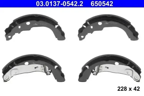 Bremsbackensatz Hinterachse ATE 03.0137-0542.2 Bild Bremsbackensatz Hinterachse ATE 03.0137-0542.2