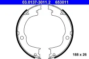Bremsbackensatz, Feststellbremse Hinterachse ATE 03.0137-3011.2