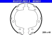 Bremsbackensatz, Feststellbremse Hinterachse ATE 03.0137-3031.2