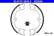 Bremsbackensatz, Feststellbremse Hinterachse ATE 03.0137-3042.2