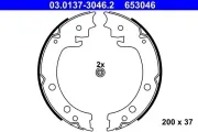 Bremsbackensatz, Feststellbremse Hinterachse ATE 03.0137-3046.2