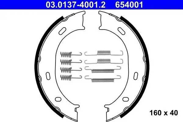 Bremsbackensatz, Feststellbremse ATE 03.0137-4001.2