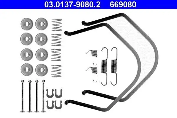 Zubehörsatz, Bremsbacken Hinterachse ATE 03.0137-9080.2