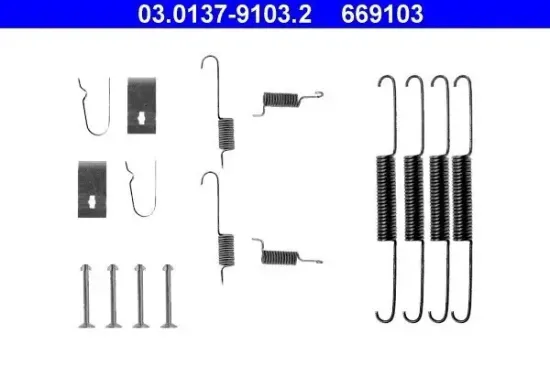 Zubehörsatz, Bremsbacken Hinterachse ATE 03.0137-9103.2 Bild Zubehörsatz, Bremsbacken Hinterachse ATE 03.0137-9103.2