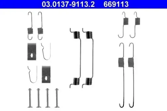 Zubehörsatz, Bremsbacken Hinterachse ATE 03.0137-9113.2 Bild Zubehörsatz, Bremsbacken Hinterachse ATE 03.0137-9113.2