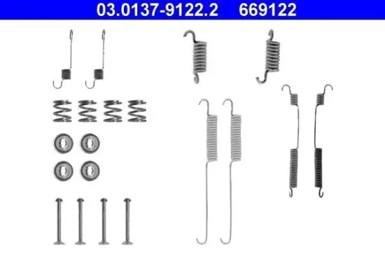 Zubehörsatz, Bremsbacken ATE 03.0137-9122.2 Bild Zubehörsatz, Bremsbacken ATE 03.0137-9122.2