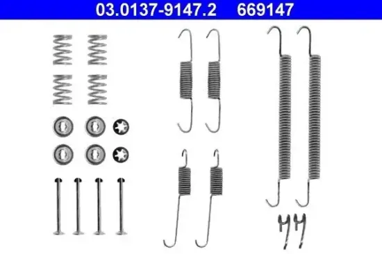 Zubehörsatz, Bremsbacken Hinterachse ATE 03.0137-9147.2 Bild Zubehörsatz, Bremsbacken Hinterachse ATE 03.0137-9147.2