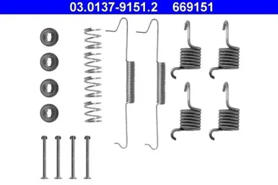 Zubehörsatz, Bremsbacken Hinterachse ATE 03.0137-9151.2 Bild Zubehörsatz, Bremsbacken Hinterachse ATE 03.0137-9151.2