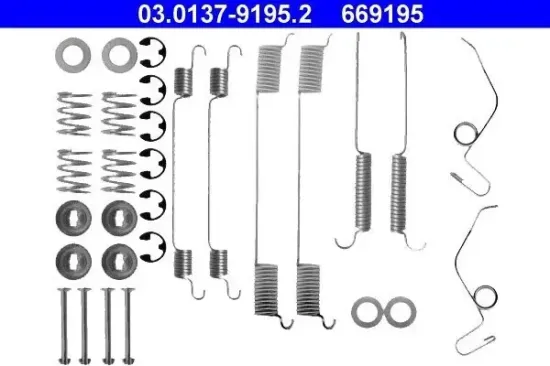 Zubehörsatz, Bremsbacken Hinterachse ATE 03.0137-9195.2 Bild Zubehörsatz, Bremsbacken Hinterachse ATE 03.0137-9195.2