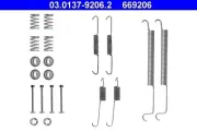 Zubehörsatz, Bremsbacken Hinterachse ATE 03.0137-9206.2