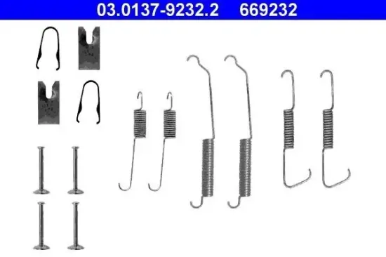 Zubehörsatz, Bremsbacken Hinterachse ATE 03.0137-9232.2 Bild Zubehörsatz, Bremsbacken Hinterachse ATE 03.0137-9232.2