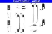 Zubehörsatz, Bremsbacken Hinterachse ATE 03.0137-9263.2