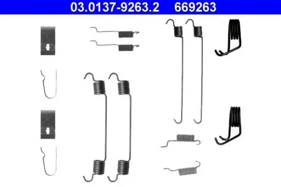 Zubehörsatz, Bremsbacken Hinterachse ATE 03.0137-9263.2 Bild Zubehörsatz, Bremsbacken Hinterachse ATE 03.0137-9263.2