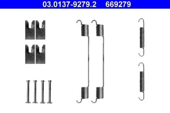 Zubehörsatz, Bremsbacken Hinterachse ATE 03.0137-9279.2 Bild Zubehörsatz, Bremsbacken Hinterachse ATE 03.0137-9279.2