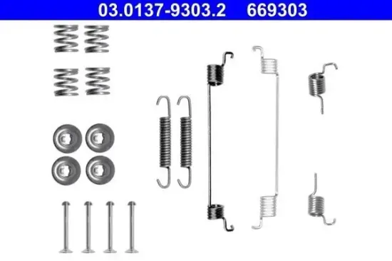 Zubehörsatz, Bremsbacken Hinterachse ATE 03.0137-9303.2 Bild Zubehörsatz, Bremsbacken Hinterachse ATE 03.0137-9303.2