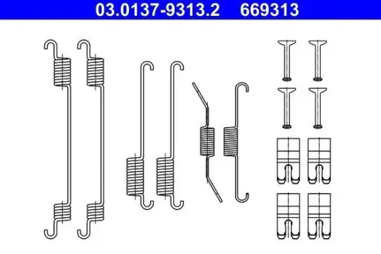 Zubehörsatz, Bremsbacken Hinterachse ATE 03.0137-9313.2 Bild Zubehörsatz, Bremsbacken Hinterachse ATE 03.0137-9313.2