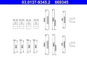 Zubehörsatz, Bremsbacken Hinterachse ATE 03.0137-9345.2
