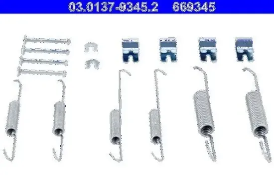 Zubehörsatz, Bremsbacken Hinterachse ATE 03.0137-9345.2 Bild Zubehörsatz, Bremsbacken Hinterachse ATE 03.0137-9345.2