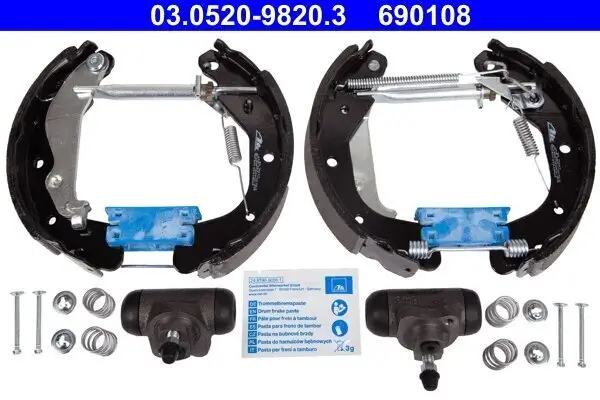 Bremsbackensatz Hinterachse ATE 03.0520-9820.3
