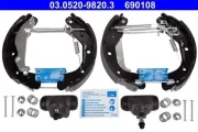 Bremsbackensatz Hinterachse ATE 03.0520-9820.3