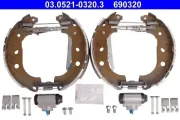 Bremsbackensatz Hinterachse ATE 03.0521-0320.3