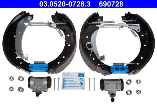 Bremsbackensatz Hinterachse ATE 03.0520-0728.3 Bild Bremsbackensatz Hinterachse ATE 03.0520-0728.3