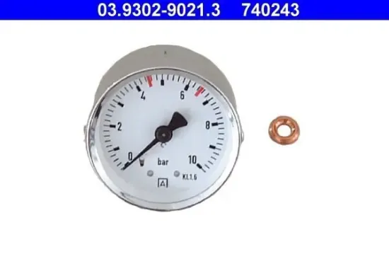Manometer, Füll-/Entlüftungsgerät (Bremshydraulik) ATE 03.9302-9021.3 Bild Manometer, Füll-/Entlüftungsgerät (Bremshydraulik) ATE 03.9302-9021.3