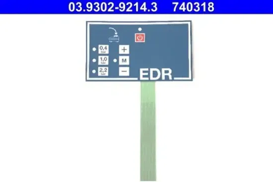 Folientastatur, Füll-/Entlüftungsgerät (Bremshydraulik) ATE 03.9302-9214.3 Bild Folientastatur, Füll-/Entlüftungsgerät (Bremshydraulik) ATE 03.9302-9214.3