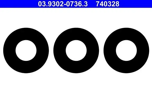 Dichtungssatz, Anschlussadapter (Entlüftungsgerät) ATE 03.9302-0736.3