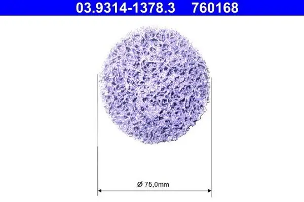 Reinigungsscheibe, Reinigungsset-Radnabe ATE 03.9314-1378.3