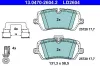 Bremsbelagsatz, Scheibenbremse Hinterachse ATE 13.0470-2604.2 Bild Bremsbelagsatz, Scheibenbremse Hinterachse ATE 13.0470-2604.2