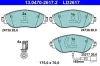 Bremsbelagsatz, Scheibenbremse ATE 13.0470-2617.2 Bild Bremsbelagsatz, Scheibenbremse ATE 13.0470-2617.2