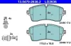 Bremsbelagsatz, Scheibenbremse Vorderachse ATE 13.0470-2636.2 Bild Bremsbelagsatz, Scheibenbremse Vorderachse ATE 13.0470-2636.2