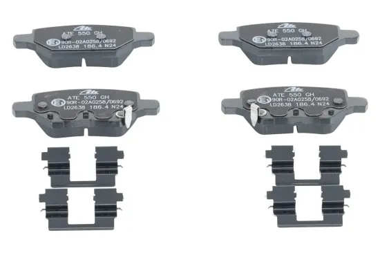 Bremsbelagsatz, Scheibenbremse Hinterachse ATE 13.0470-2638.2 Bild Bremsbelagsatz, Scheibenbremse Hinterachse ATE 13.0470-2638.2