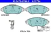 Bremsbelagsatz, Scheibenbremse ATE 13.0470-2764.2 Bild Bremsbelagsatz, Scheibenbremse ATE 13.0470-2764.2