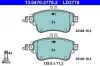 Bremsbelagsatz, Scheibenbremse ATE 13.0470-2778.2 Bild Bremsbelagsatz, Scheibenbremse ATE 13.0470-2778.2