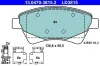 Bremsbelagsatz, Scheibenbremse Vorderachse ATE 13.0470-3815.2 Bild Bremsbelagsatz, Scheibenbremse Vorderachse ATE 13.0470-3815.2