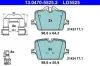Bremsbelagsatz, Scheibenbremse Hinterachse ATE 13.0470-5525.2 Bild Bremsbelagsatz, Scheibenbremse Hinterachse ATE 13.0470-5525.2