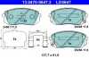 Bremsbelagsatz, Scheibenbremse ATE 13.0470-5647.2 Bild Bremsbelagsatz, Scheibenbremse ATE 13.0470-5647.2