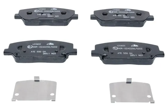 Bremsbelagsatz, Scheibenbremse Vorderachse ATE 13.0470-5651.2 Bild Bremsbelagsatz, Scheibenbremse Vorderachse ATE 13.0470-5651.2