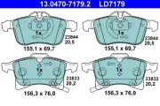 Bremsbelagsatz, Scheibenbremse ATE 13.0470-7179.2