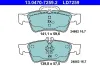 Bremsbelagsatz, Scheibenbremse ATE 13.0470-7259.2 Bild Bremsbelagsatz, Scheibenbremse ATE 13.0470-7259.2