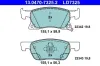 Bremsbelagsatz, Scheibenbremse Vorderachse ATE 13.0470-7325.2 Bild Bremsbelagsatz, Scheibenbremse Vorderachse ATE 13.0470-7325.2